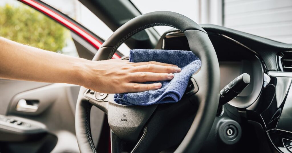 microfiber towel for car interior