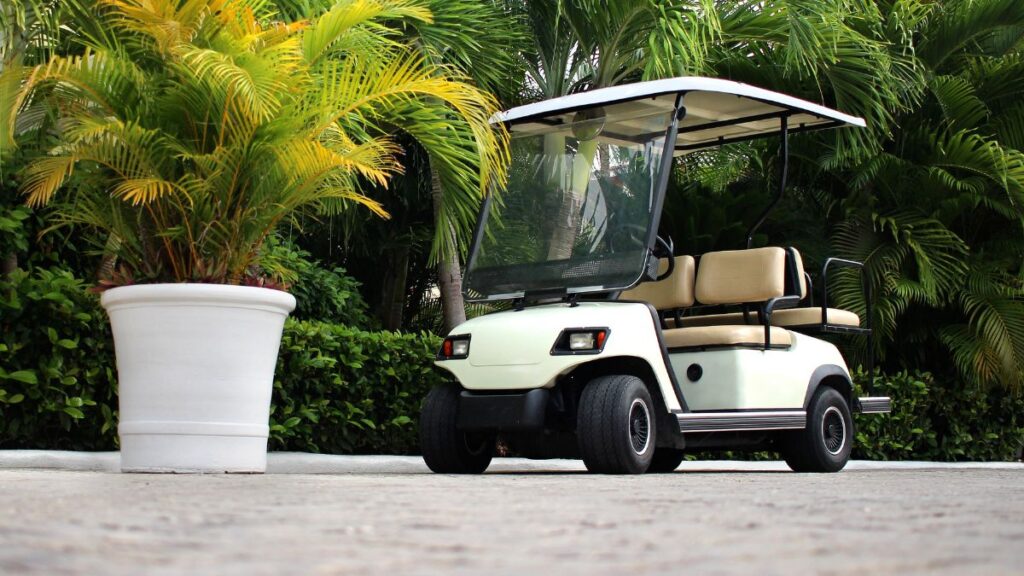 golf cart white
